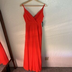 NWT $98 Lulu’s Maxi Dress All About Love Sunset Orange XS 2